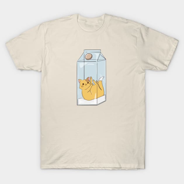Cat milk T-Shirt by stephentremblett